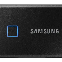 Samsung Portable SSD T7 Touch 2TB - Black, 2000 GB, USB Type-C, 3.2 Gen 2 (3.1 Gen 2), 1050 MB/s, Password protection, Black