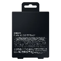 Samsung Portable SSD T7 Touch 2TB - Silver, 2000 GB, USB Type-C, 3.2 Gen 2 (3.1 Gen 2), 1050 MB/s, Password protection, Silver