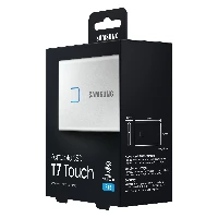 Samsung Portable SSD T7 Touch 2TB - Silver, 2000 GB, USB Type-C, 3.2 Gen 2 (3.1 Gen 2), 1050 MB/s, Password protection, Silver
