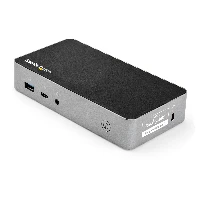 StarTech.com USB-C Dock - Dual Monitor 1080p HDMI Laptop Docking Station - 65W Power Delivery - 1x USB-C, 3x USB-A, Ethernet - Dual Video Display USB 3.1 Gen 1 Type-C Dock - Mac & Windows, Wired, USB 3.2 Gen 1 (3.1 Gen 1) Type-C, 60 W, 10,100,1000 Mbit/s, Black, Silver, 5 Gbit/s