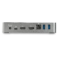 StarTech.com USB-C Dock - Dual Monitor 1080p HDMI Laptop Docking Station - 65W Power Delivery - 1x USB-C, 3x USB-A, Ethernet - Dual Video Display USB 3.1 Gen 1 Type-C Dock - Mac & Windows, Wired, USB 3.2 Gen 1 (3.1 Gen 1) Type-C, 60 W, 10,100,1000 Mbit/s, Black, Silver, 5 Gbit/s