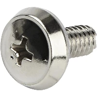 StarTech.com 12-24 Server Rack Screws - 50 pack - Nickel-Plated, Screw, Steel, Dome head, Silver, RoHS, REACH, 16.5 mm