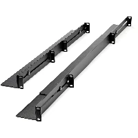 StarTech.com 1U 19 inch Server Rack Rails - 24-36 inch Adjustable Depth - Universal 4 Post Rack Mount Rails - Network Equipment/Server/UPS Mounting Rail Kit HPE ProLiant Dell PowerEdge, Rack rail, Black, 90.7 kg, EIA-310-D, 80 mm, 628 mm