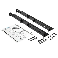 StarTech.com 1U 19 inch Server Rack Rails - 24-36 inch Adjustable Depth - Universal 4 Post Rack Mount Rails - Network Equipment/Server/UPS Mounting Rail Kit HPE ProLiant Dell PowerEdge, Rack rail, Black, 90.7 kg, EIA-310-D, 80 mm, 628 mm