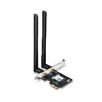 TP-Link AC1200 Wi-Fi Bluetooth 4.2 PCIe Adapter, Internal, Wireless, PCI Express, WLAN / Bluetooth, 867 Mbit/s, Black