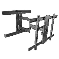 StarTech.com TV Wall Mount for up to 80 inch (110lb) VESA Mount Displays - Low Profile Full Motion Universal TV Wall Mount Bracket - Heavy Duty Adjustable Tilt/Swivel Articulating Arm, 200 x 100 mm, 600 x 400 mm, -15 - 2, -90 - 90, Steel, Black
