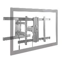 StarTech.com TV Wall Mount for up to 80 inch (110lb) VESA Mount Displays - Low Profile Full Motion Universal TV Wall Mount Bracket - Heavy Duty Adjustable Tilt/Swivel Articulating Arm, 200 x 100 mm, 600 x 400 mm, -15 - 2, -90 - 90, Steel, Black