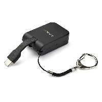 StarTech.com Compact USB C to HDMI Adapter - 4K 30Hz USB Type-C to HDMI Video Display Converter with Keychain Ring - USB-C DP Alt Mode to HDMI Monitor Dongle - Thunderbolt 3 Compatible, USB Type-C, HDMI output, 3840 x 2160 pixels