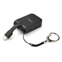 StarTech.com Compact USB C to Mini DisplayPort Adapter - 8K 60Hz/4K USB-C to mDP 1.4 Video Converter w/Keychain Ring - USB Type-C DP Alt Mode (HBR3 HDR DSC) to mDP Monitor - TB3 Compatible, USB Type-C, 1, 7680 x 4320 pixels