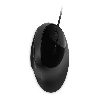 Kensington Pro Fit Ergo Wired Mouse, Right-hand, Optical, USB Type-A, 3200 DPI, Black