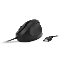 Kensington Pro Fit Ergo Wired Mouse, Right-hand, Optical, USB Type-A, 3200 DPI, Black