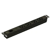 APC EPDU1016B, Basic, 1U, Single-phase, Horizontal, Aluminium, Black
