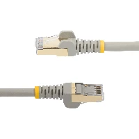 StarTech.com 7m CAT6a Ethernet Cable - 10 Gigabit Shielded Snagless RJ45 100W PoE Patch Cord - 10GbE STP Network Cable w/Strain Relief - Grey Fluke Tested/Wiring is UL Certified/TIA, 7 m, Cat6a, S/UTP (STP), RJ-45, RJ-45