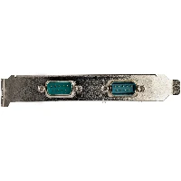 StarTech.com 2-port PCI Express RS232 Serial Adapter Card - PCIe RS232 Serial Host Controller Card - PCIe to Dual Serial DB9 Card - 16950 UART - Expansion Card - Windows & Linux, PCIe, Serial, PCIe 1.1, RS-232, Green, 222366 h