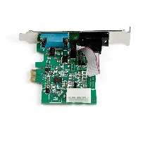 StarTech.com 2-port PCI Express RS232 Serial Adapter Card - PCIe RS232 Serial Host Controller Card - PCIe to Dual Serial DB9 Card - 16950 UART - Expansion Card - Windows & Linux, PCIe, Serial, PCIe 1.1, RS-232, Green, 222366 h