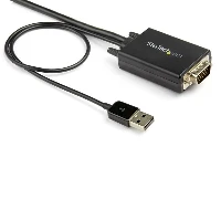 StarTech.com 2m VGA to HDMI Converter Cable with USB Audio Support & Power - Analog to Digital Video Adapter Cable to connect a VGA PC to HDMI Display - 1080p Male to Male Monitor Cable, 2 m, USB Type-A + VGA (D-Sub), HDMI Type A (Standard), Male, Male, Straight