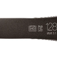 Samsung MUF-128BE, 128 GB, USB Type-A, 3.2 Gen 1 (3.1 Gen 1), 300 MB/s, Capless, Black, Grey