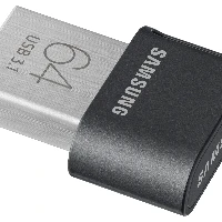 Samsung MUF-64AB, 64 GB, USB Type-A, 3.2 Gen 1 (3.1 Gen 1), 300 MB/s, Capless, Grey, Silver