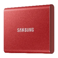 Samsung Portable SSD T7, 2000 GB, USB Type-C, 3.2 Gen 2 (3.1 Gen 2), 1050 MB/s, Password protection, Red