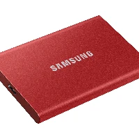 Samsung Portable SSD T7, 2000 GB, USB Type-C, 3.2 Gen 2 (3.1 Gen 2), 1050 MB/s, Password protection, Red