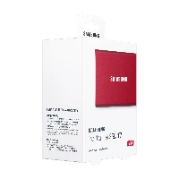 Samsung Portable SSD T7, 2000 GB, USB Type-C, 3.2 Gen 2 (3.1 Gen 2), 1050 MB/s, Password protection, Red