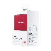 Samsung Portable SSD T7, 2000 GB, USB Type-C, 3.2 Gen 2 (3.1 Gen 2), 1050 MB/s, Password protection, Red
