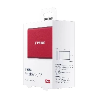 Samsung Portable SSD T7, 500 GB, USB Type-C, 3.2 Gen 2 (3.1 Gen 2), 1050 MB/s, Password protection, Red