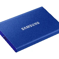 Samsung Portable SSD T7, 500 GB, USB Type-C, 3.2 Gen 2 (3.1 Gen 2), 1050 MB/s, Password protection, Blue