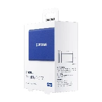 Samsung Portable SSD T7, 500 GB, USB Type-C, 3.2 Gen 2 (3.1 Gen 2), 1050 MB/s, Password protection, Blue