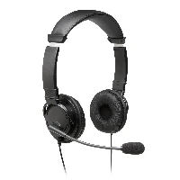 Kensington Classic USB-A Headset with Mic, Wired, Calls/Music, 163 g, Headset, Black
