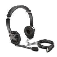 Kensington Classic USB-A Headset with Mic, Wired, Calls/Music, 163 g, Headset, Black