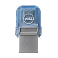 128 GB USB A/C DELL AB135396. Capacity 128 GB, Device interface USB Type-A / USB Type-C, USB version 3.2 Gen 1 (3.1 Gen 1), Read speed 100 MB/s, Write speed 15 MB/s. Form factor Swivel, Product colour Blue, Silver  The combo flash drive has a dual interface that works with both standard USB and USB Type-C ports. Its an ideal way to provide up to 128GB of extra storage for the latest smartphones, tablets, PCs and Mac computers, which may have limited expansion ports, and its easie