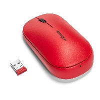 Kensington SureTrack Dual Wireless Mouse Red, Ambidextrous, RF Wireless + Bluetooth, 2400 DPI, Red