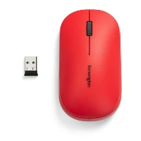 Kensington SureTrack Dual Wireless Mouse Red, Ambidextrous, RF Wireless + Bluetooth, 2400 DPI, Red