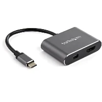 StarTech.com USB C Multiport Video Adapter - 4K 60Hz USB-C to HDMI 2.0 or Mini DisplayPort 1.2 Monitor Adapter - USB Type-C 2-in-1 Display Converter HDMI/MDP HBR2 HDR - TB3 Compatible, USB Type-C, HDMI output, 1, 3840 x 2160 pixels