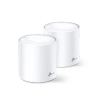 Deco X20 2-pack, AX1800 Whole Home Mesh Wi-Fi 6 System TP-Link Deco X20 (2-pack). Product colour White, Product type Tabletop router, Transmit power FCC <30 dBm, CE <20 dBm (2.4 GHz), <23 dBm (5 GHz). Wi-Fi band Dual-band (2.4 GHz / 5 GHz), Top Wi-Fi standard Wi-Fi 5 (802.11ac), Wi-Fi standards 802.11a, 802.11b, 802.11g, Wi-Fi 4 (802.11n), Wi-Fi 5 (802.11ac), Wi-Fi 6 (802.11ax). Mobile network generation 4G. Firewall security SPI. Width 110 mm, Depth 110 mm, Height 114 mm  <b>