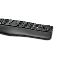 Kensington Pro Fit Ergo, Full-size (100%), RF Wireless + Bluetooth, QWERTY, Black, Mouse included