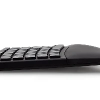 Kensington Pro Fit Ergo, Full-size (100%), RF Wireless + Bluetooth, QWERTY, Black, Mouse included