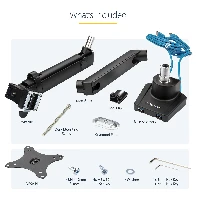 StarTech.com Desk Mount Monitor Arm with 2x USB 3.0 ports, Slim Full Motion Adjustable Single Monitor VESA Mount up to 17.6lbs (8kg) Display, Ergonomic Articulating Arm, Desk Clamp/Grommet - One-touch Adjustment (ARMSLIM2USB3) - Kit montaggio (braccio sno
