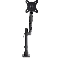 StarTech.com Desk Mount Monitor Arm with 2x USB 3.0 ports - Pole Mount Full Motion Single Arm Monitor Mount for up to 34
