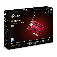 TP-Link TX401, Internal, Wired, PCI Express, Ethernet, 10000 Mbit/s, Red