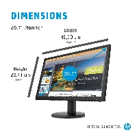 HP P21b G4 - P-Series - monitor a LED - 20.7 - 1920 x 1080 Full HD (1080p)  60 Hz - TN - 250 cd/m - 6001 - 5 ms - HDMI, VGA - altoparlanti - testa utensile nera - per P/N 5P6P8EAABU