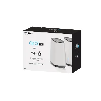 NETGEAR Orbi Pro WiFi 6 Tri-band Mesh System (SXK80), Grey, White, Internal, Power, Tri-band (2.4 GHz / 5 GHz / 5 GHz), Wi-Fi 6 (802.11ax), 802.11a, 802.11b, 802.11g, Wi-Fi 4 (802.11n), Wi-Fi 5 (802.11ac), Wi-Fi 6 (802.11ax)