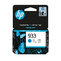 933 Cyan Original Ink Cartridge HP 933 Cyan Original Ink Cartridge. Cartridge capacity Standard Yield, Colour ink type Pigment-based ink, Supply type Single pack, Colour ink page yield 330 pages, Colour ink volume 4 ml, Quantity per pack 1 pc(s) Affordable, business-quality printing you can count on Ideal for small-business and home-office customers who print frequently, produce high-quality text and colour graphics and images, and recycle.<br><br>Count on high-quality black text a