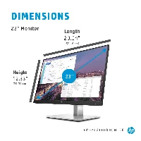 HP E-Series E23 G4, 58.4 cm (23