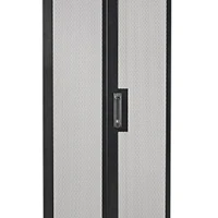 APC NetShelter SV Perforated Split Rear Doors - Sportello rack - retro - nero - 42U - per P/N NBPD0160A, NBWL0355A, SMX3000HV-BR, SRT1000RMXLI, SRT1000RMXLI-NC, SRT1500RMXLA-NC