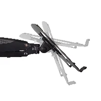 StarTech.com Supporto per PC portatile o monitor singolo da 34 articolato - Staffa per ripiano per laptop - Braccio porta monitor/notebook ergonomico (ARMUNONB) - Supporto - braccio regolabile a pieno movimento - per monitor / notebook - Alluminio - nero