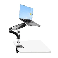 StarTech.com Supporto per PC portatile o monitor singolo da 34 articolato - Staffa per ripiano per laptop - Braccio porta monitor/notebook ergonomico (ARMUNONB) - Supporto - braccio regolabile a pieno movimento - per monitor / notebook - Alluminio - nero