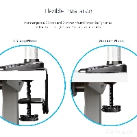 StarTech.com Supporto per PC portatile o monitor singolo da 34 articolato - Staffa per ripiano per laptop - Braccio porta monitor/notebook ergonomico (ARMUNONB) - Supporto - braccio regolabile a pieno movimento - per monitor / notebook - Alluminio - nero