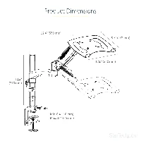 StarTech.com Supporto per PC portatile o monitor singolo da 34 articolato - Staffa per ripiano per laptop - Braccio porta monitor/notebook ergonomico (ARMUNONB) - Supporto - braccio regolabile a pieno movimento - per monitor / notebook - Alluminio - nero